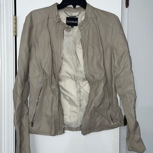 Large leather jacket express